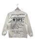 WTAPS (ダブルタップス) ロングスリーブプリントカットソー ホワイト サイズ:3：7000円