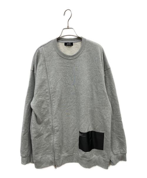 ZUCCA（ズッカ）ZUCCA (ズッカ) BIGミルスペック裏毛スウェット グレー サイズ:Mの古着・服飾アイテム