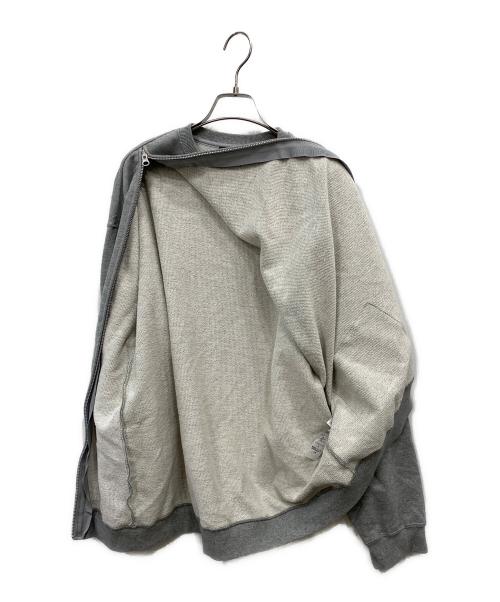 ZUCCA（ズッカ）ZUCCA (ズッカ) BIGミルスペック裏毛スウェット グレー サイズ:Mの古着・服飾アイテム