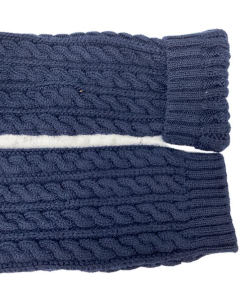 MACPHEE（マカフィー）MACPHEE (マカフィー) ハイブリットコットンケーブル クルーネックカーディガン ネイビー サイズ:Sの古着・服飾アイテム