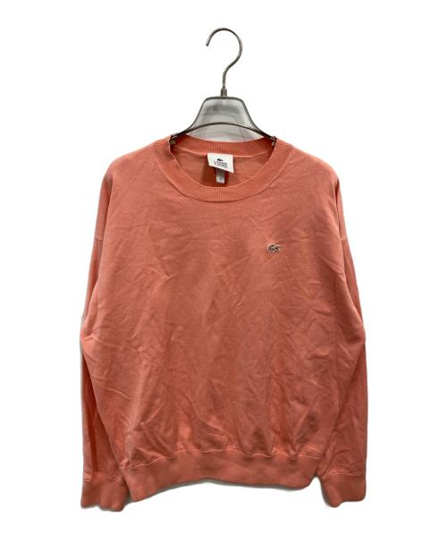 LACOSTE LIVE（ラコステライブ）LACOSTE LIVE (ラコステライブ) クルーネックニット ピンク サイズ:Sの古着・服飾アイテム