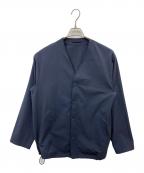 green label relaxingグリーンレーベルリラクシング）の古着「ノーカラージャケット」｜ネイビー