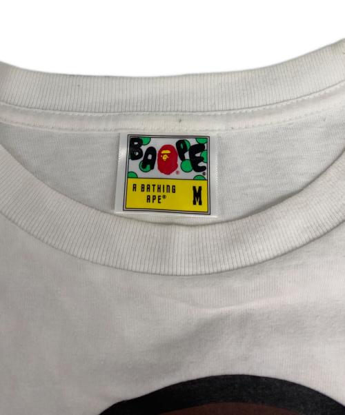 A BATHING APE（ア ベイシング エイプ）A BATHING APE (ア ベイシング エイプ) BABY MILO TEE ホワイト サイズ:Mの古着・服飾アイテム