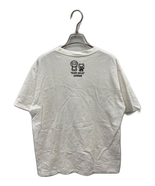 A BATHING APE（ア ベイシング エイプ）A BATHING APE (ア ベイシング エイプ) BABY MILO JAPAN TEE ホワイト サイズ:Ｌの古着・服飾アイテム