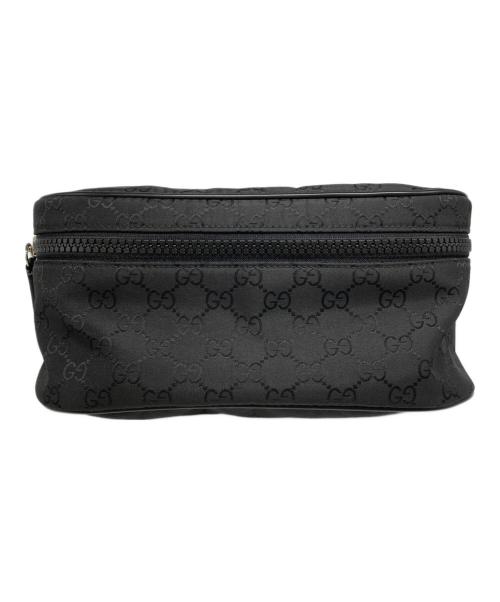GUCCI（グッチ）GUCCI (グッチ) GGナイロン クロスボディバッグ ブラック サイズ:表記無しの古着・服飾アイテム