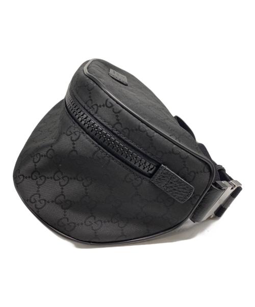 GUCCI（グッチ）GUCCI (グッチ) GGナイロン クロスボディバッグ ブラック サイズ:表記無しの古着・服飾アイテム