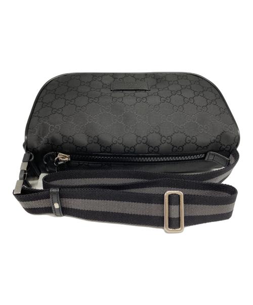 GUCCI（グッチ）GUCCI (グッチ) GGナイロン クロスボディバッグ ブラック サイズ:表記無しの古着・服飾アイテム
