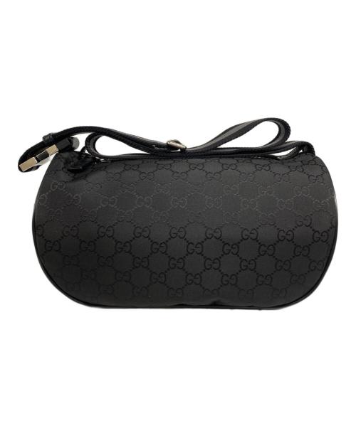 GUCCI（グッチ）GUCCI (グッチ) GGナイロン クロスボディバッグ ブラック サイズ:表記無しの古着・服飾アイテム