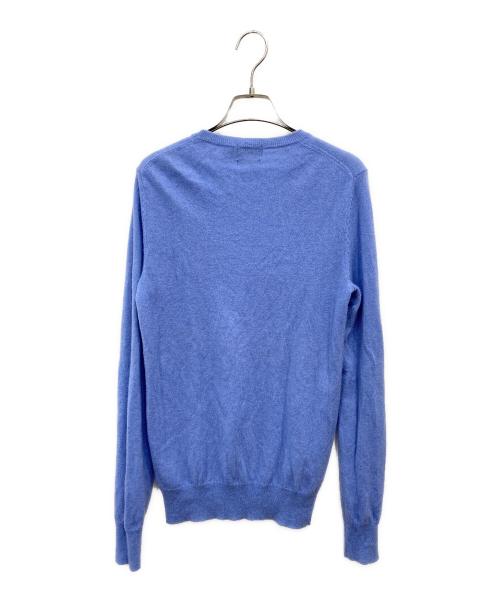 POLO RALPH LAUREN（ポロ・ラルフローレン）POLO RALPH LAUREN (ポロ・ラルフローレン) カシミヤニット ブルー サイズ:Mの古着・服飾アイテム