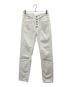 MM6 Maison Margiela（エムエムシックス メゾンマルジェラ）の古着「ストレートデニムパンツ」｜ホワイト