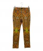 ETROエトロ）の古着「ペイズリー柄パンツ」｜オレンジ