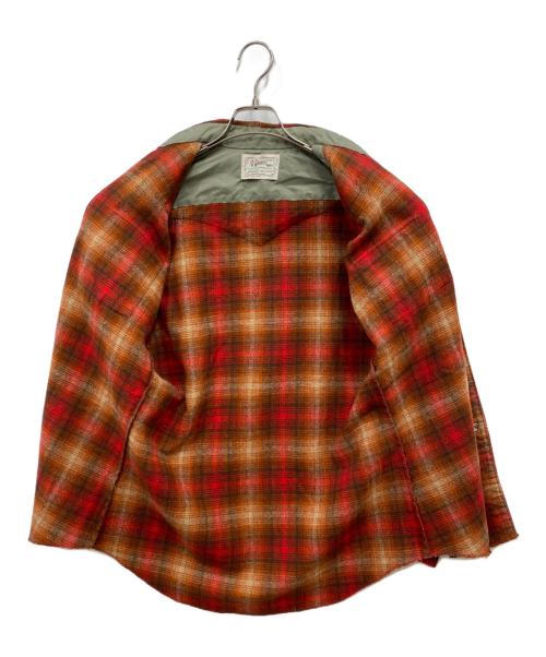 H BAR C（エイチバーシー）H BAR C (エイチバーシー) ウエスタンチェックネルシャツ レッド サイズ:記載なしの古着・服飾アイテム