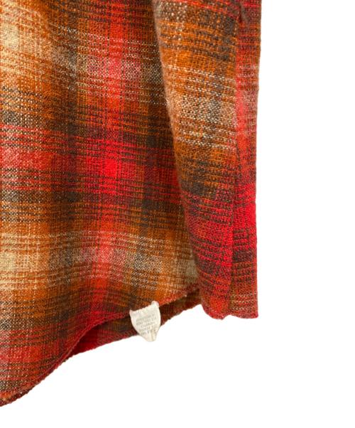 H BAR C（エイチバーシー）H BAR C (エイチバーシー) ウエスタンチェックネルシャツ レッド サイズ:記載なしの古着・服飾アイテム