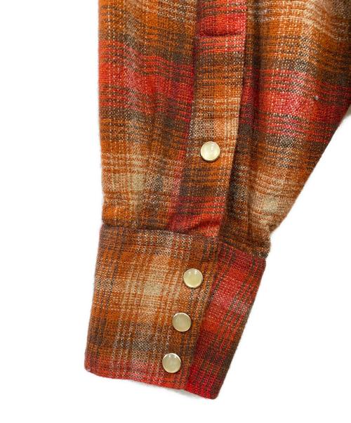 H BAR C（エイチバーシー）H BAR C (エイチバーシー) ウエスタンチェックネルシャツ レッド サイズ:記載なしの古着・服飾アイテム