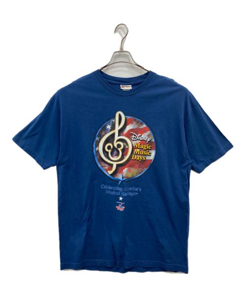 DISNEY（ディズニー）DISNEY (ディズニー) プリントTシャツ ネイビー サイズ:XLの古着・服飾アイテム