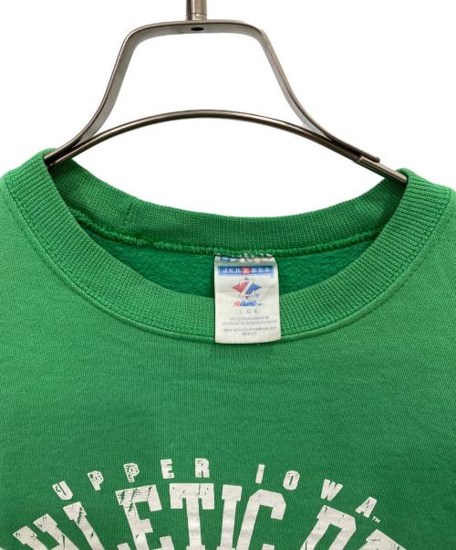 JERZEES（ジャージーズ）JERZEES (ジャージーズ) プリントスウェット グリーン サイズ:Ｌの古着・服飾アイテム
