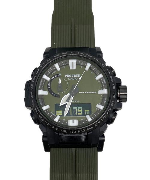 CASIO（カシオ）CASIO (カシオ) Pro TREK グリーン×ブラックの古着・服飾アイテム