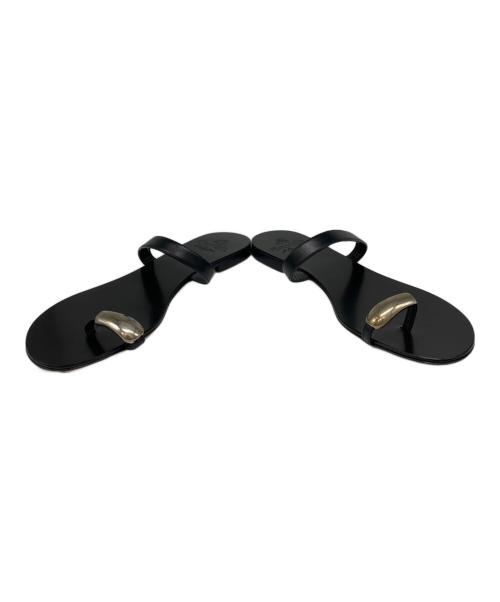 il Sandalo of Capri（イル・サンダロ・オブ・カプリ）il Sandalo of Capri (イル・サンダロ・オブ・カプリ) トングサンダル ブラック サイズ:38の古着・服飾アイテム