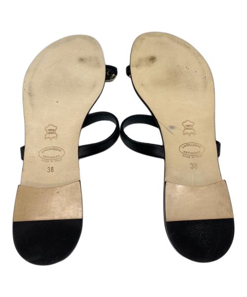 il Sandalo of Capri（イル・サンダロ・オブ・カプリ）il Sandalo of Capri (イル・サンダロ・オブ・カプリ) トングサンダル ブラック サイズ:38の古着・服飾アイテム