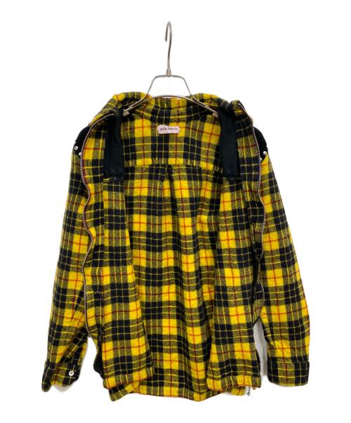 Palm Angels（パーム エンジェルス）Palm Angels (パーム エンジェルス) スタッズジャケット イエロー×ブラック サイズ:46の古着・服飾アイテム