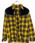 中古・古着 Palm Angels (パーム エンジェルス) スタッズジャケット イエロー×ブラック サイズ:46：18000円