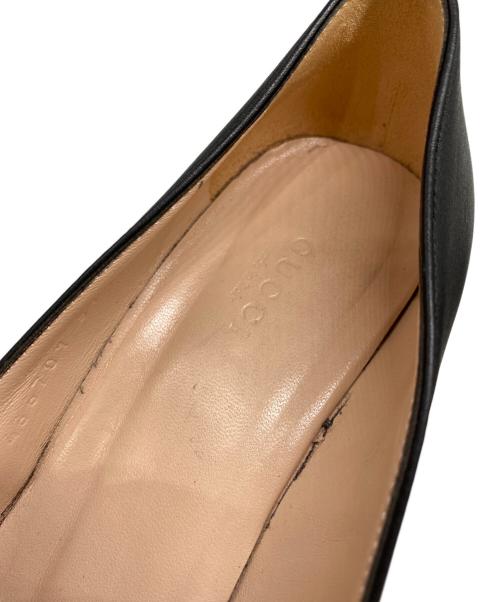 GUCCI（グッチ）GUCCI (グッチ) ホースビットレザーパンプス ブラック サイズ:372/1の古着・服飾アイテム