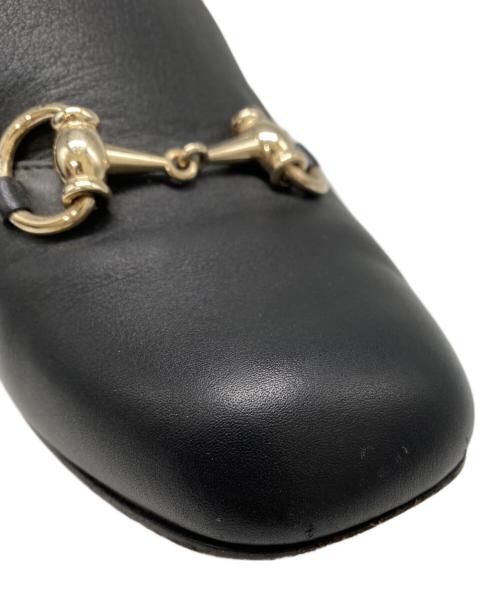 GUCCI（グッチ）GUCCI (グッチ) ホースビットレザーパンプス ブラック サイズ:372/1の古着・服飾アイテム