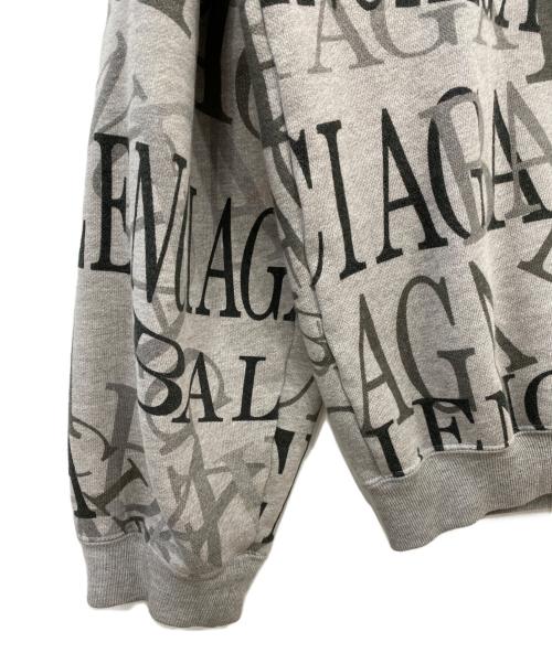 BALENCIAGA（バレンシアガ）BALENCIAGA (バレンシアガ) 19SS 総柄アーチロゴジップパーカー グレー サイズ:ＸＳの古着・服飾アイテム