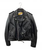 PERFECTO by Schottパーフェクト バイ ショット）の古着「ダブルライダースジャケット」｜ブラック