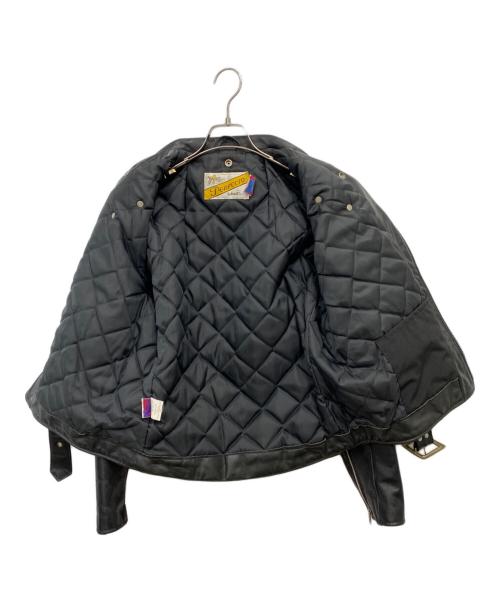 PERFECTO by Schott（パーフェクト バイ ショット）PERFECTO by Schott (パーフェクト バイ ショット) ダブルライダースジャケット ブラック サイズ:40の古着・服飾アイテム