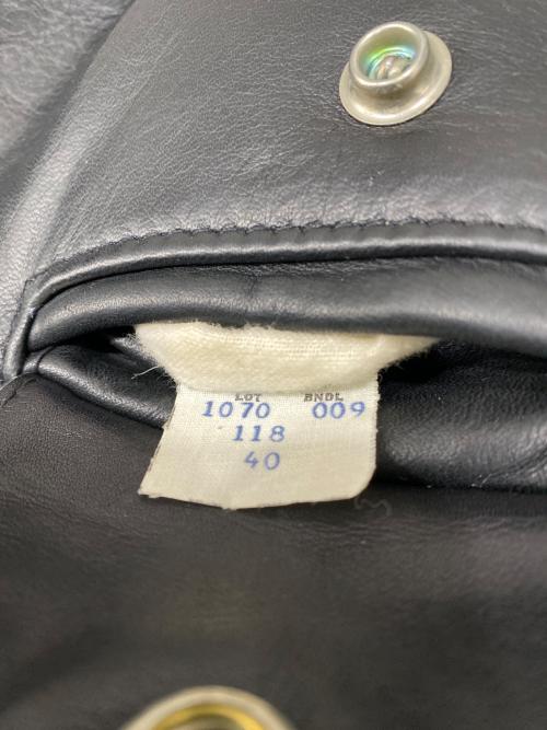 PERFECTO by Schott（パーフェクト バイ ショット）PERFECTO by Schott (パーフェクト バイ ショット) ダブルライダースジャケット ブラック サイズ:40の古着・服飾アイテム