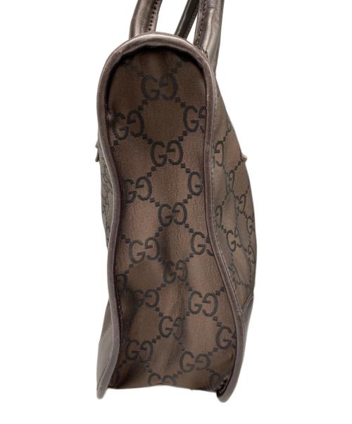 GUCCI（グッチ）GUCCI (グッチ) GGキャンバストートバック ブラウンの古着・服飾アイテム