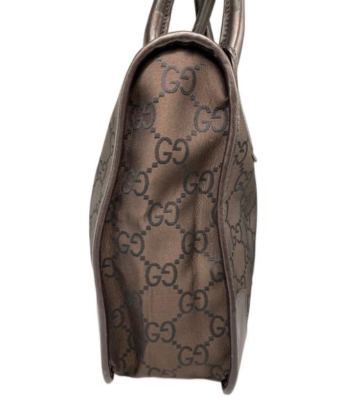 GUCCI（グッチ）GUCCI (グッチ) GGキャンバストートバック ブラウンの古着・服飾アイテム