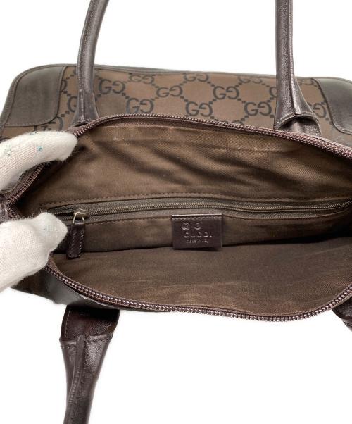 GUCCI（グッチ）GUCCI (グッチ) GGキャンバストートバック ブラウンの古着・服飾アイテム