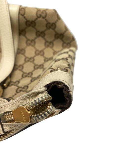 GUCCI（グッチ）GUCCI (グッチ) GGキャンバストートバック ベージュ×アイボリーの古着・服飾アイテム