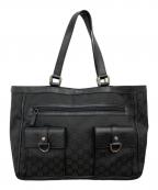 GUCCIグッチ）の古着「GGクリスタルトートバック」｜ブラック