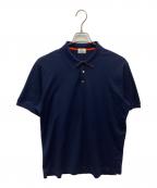HERMESエルメス）の古着「ドゥブル・ジュ・ポロシャツ」｜ネイビー