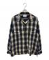SUGARHILL（シュガーヒル）の古着「OMBRE PLAID PUNCHING BLOUSE チェックシャツ」｜ブルー