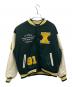 X-LARGE（エクストララージ）の古着「OG LOGO VARSITY JACKET」｜グリーン