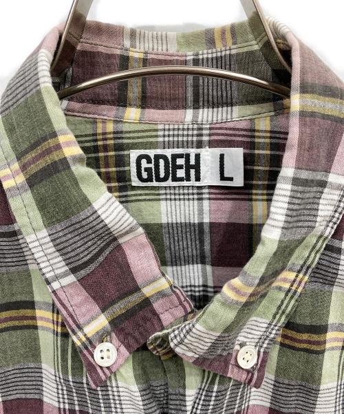 GDEH（グッドイナフ）GDEH (グッドイナフ) チェックシャツ グリーン サイズ:Lの古着・服飾アイテム