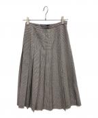 Burberry'sバーバリー）の古着「チェックスカート」｜グレー