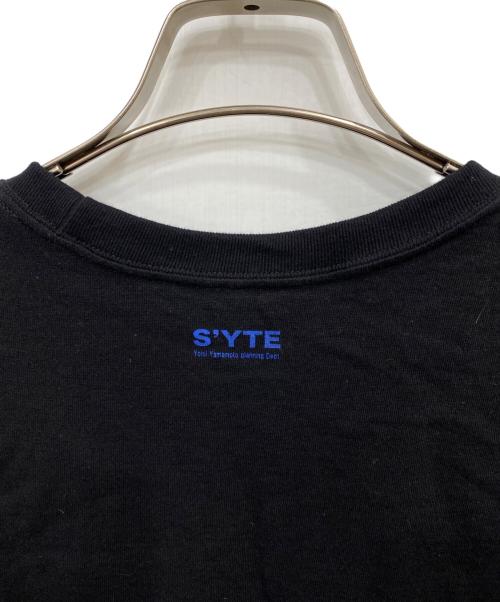 s'yte（サイト）s'yte (サイト) Cotton Jersey Crow on Lungs and Flower Tシャツ ブラック サイズ:4の古着・服飾アイテム