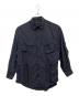 s'yte（サイト）の古着「NYLON TAFFETA MODS COAT-INSPIRED SHIRT」｜ネイビー
