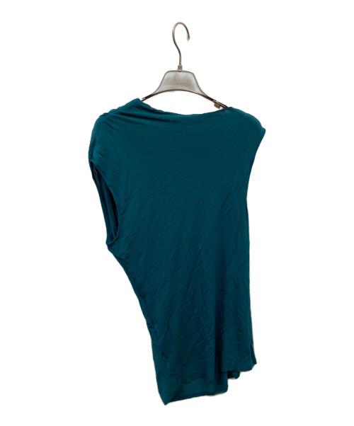 HELMUT LANG（ヘルムートラング）HELMUT LANG (ヘルムートラング) ノースリーブドレープカットソー グリーン サイズ:Ｓの古着・服飾アイテム