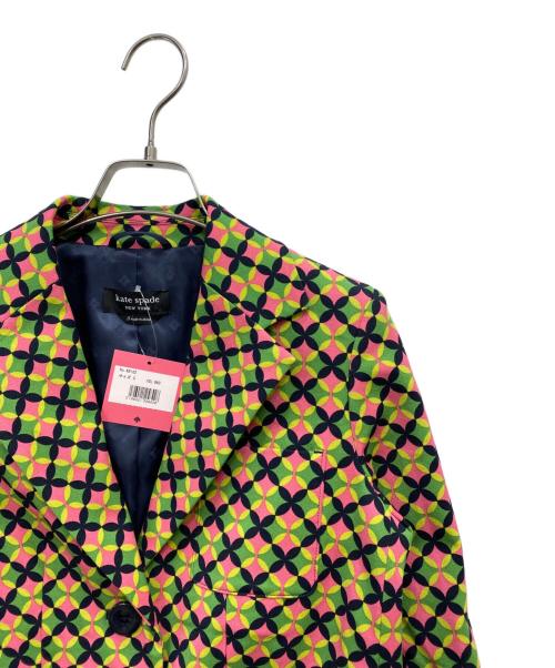 Kate Spade（ケイトスペード）Kate Spade (ケイトスペード) パティオ タイル ツイル ブレザー イエロー 未使用品の古着・服飾アイテム