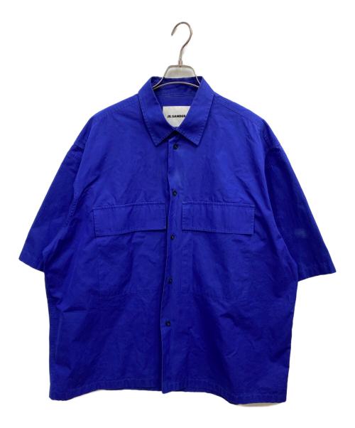 JIL SANDER（ジルサンダー）JIL SANDER (ジルサンダー) ARIEL BIG SHIRT ブルー サイズ:45/18の古着・服飾アイテム