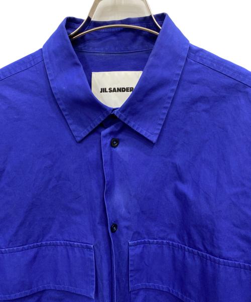 JIL SANDER（ジルサンダー）JIL SANDER (ジルサンダー) ARIEL BIG SHIRT ブルー サイズ:45/18の古着・服飾アイテム