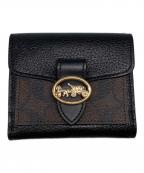 COACHコーチ）の古着「2つ折り財布」｜ブラック