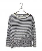 Maison Margiela 10メゾンマルジェラ 10）の古着「切替ボーダーカットソー」｜ホワイト