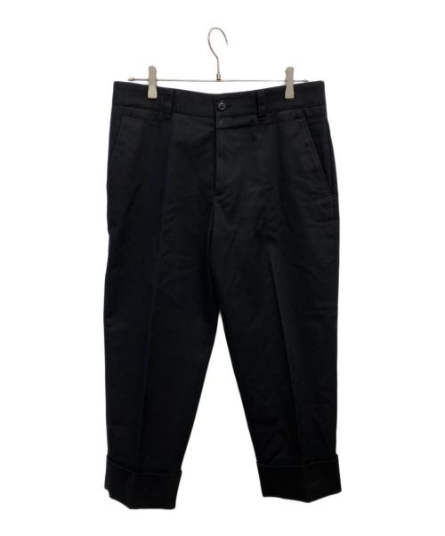 DIOR HOMME（ディオール オム）DIOR HOMME (ディオール オム) 刺繍クロップドパンツ ブラック サイズ:48の古着・服飾アイテム